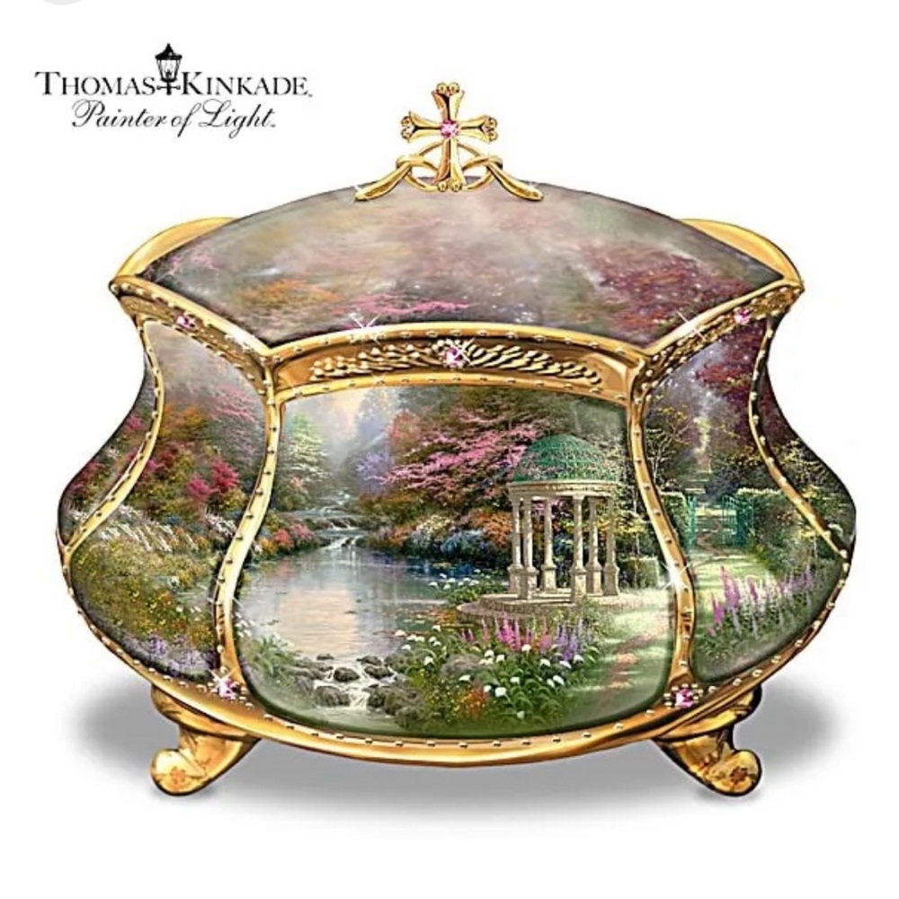 New Thomas Kinkade musical prayer box from the Bradford Exchange.